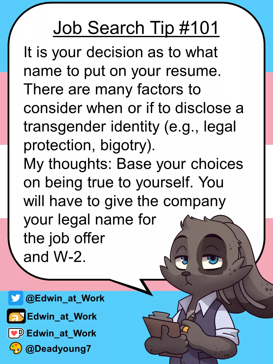 Job Search Tip: Using a Dead Name