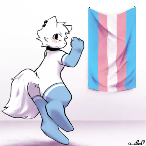 My Partner starts HRT this Year; I sketched this to celebrate! (OC)