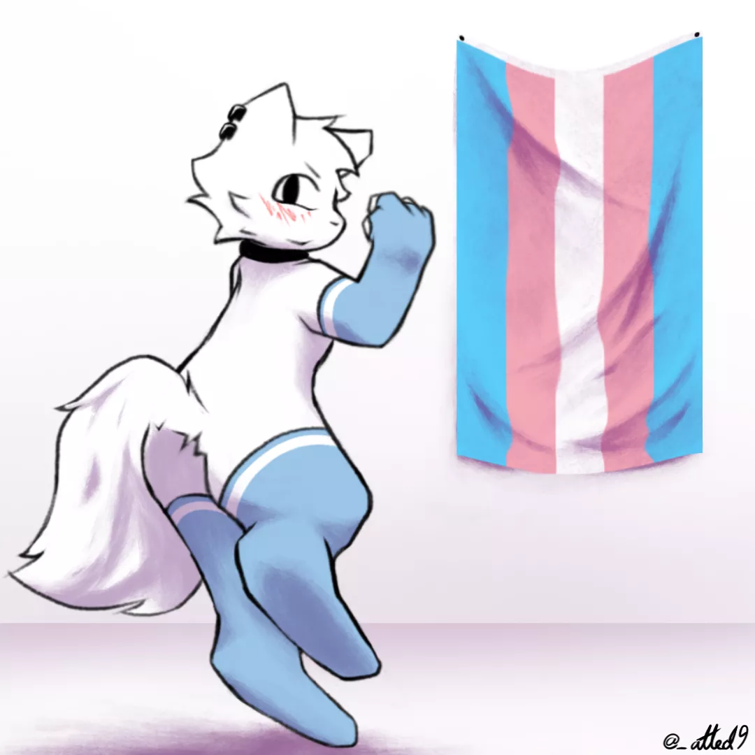 My Partner starts HRT this Year; I sketched this to celebrate! (OC)