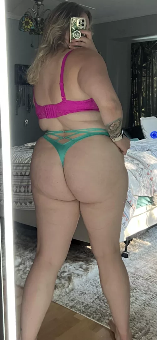 Satin strappy back thong from VS!