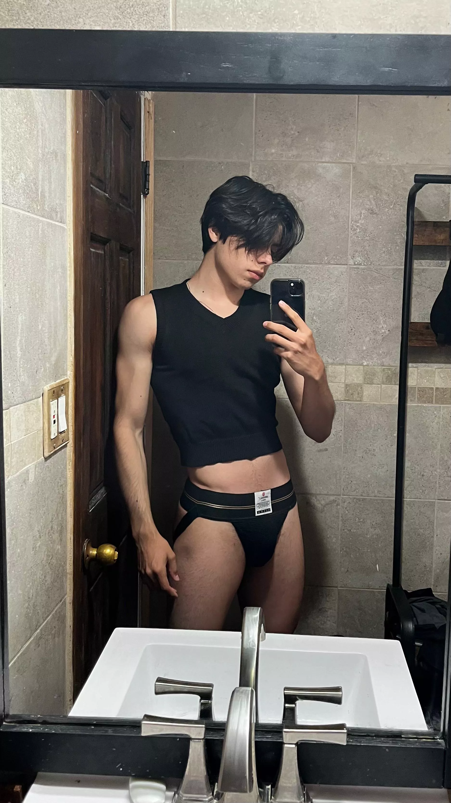 Would you follow me to the shower?