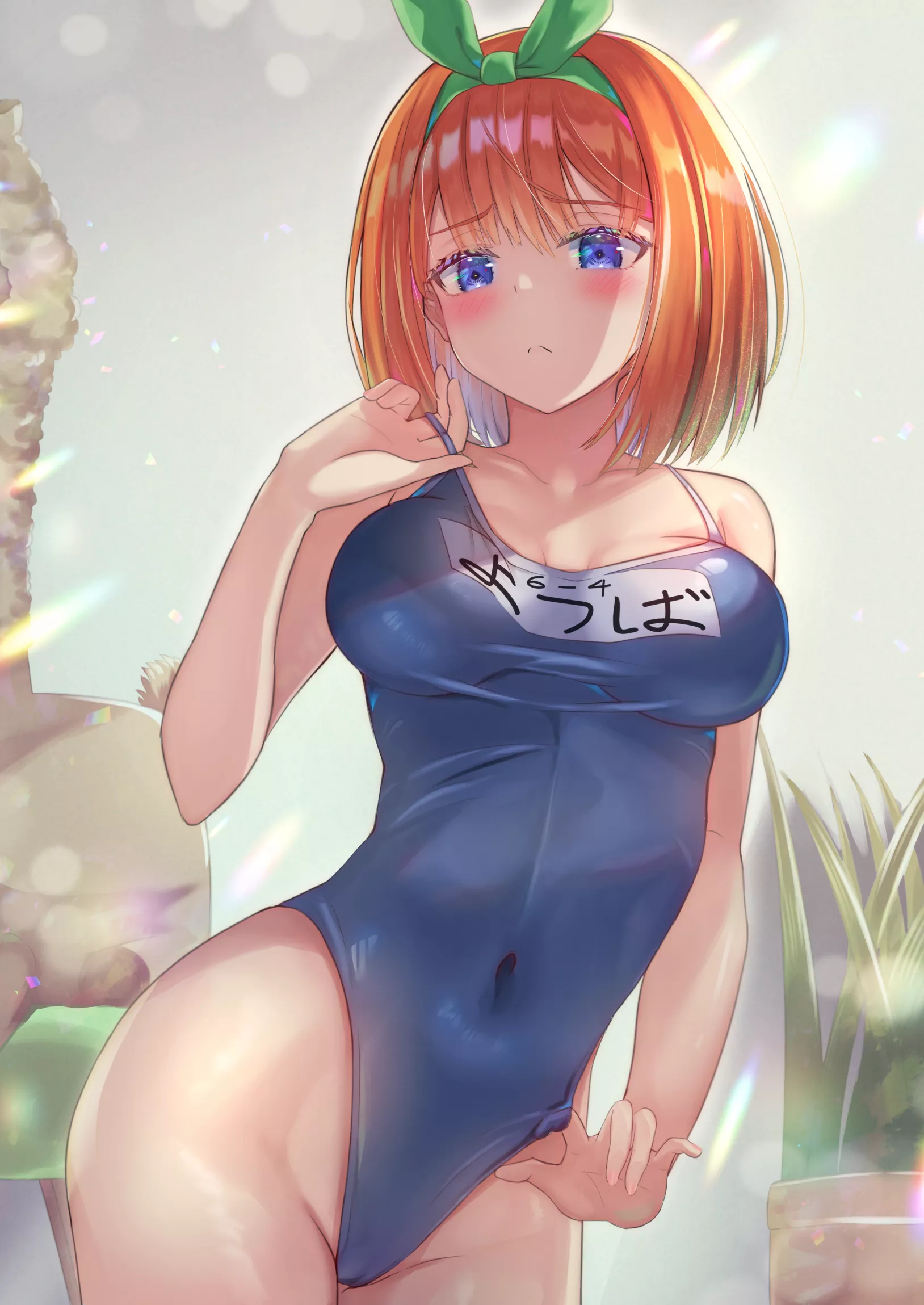 Yotsuba Nakano Wearing Her Tight School Swimsuit (Quintessential Quintuplets)