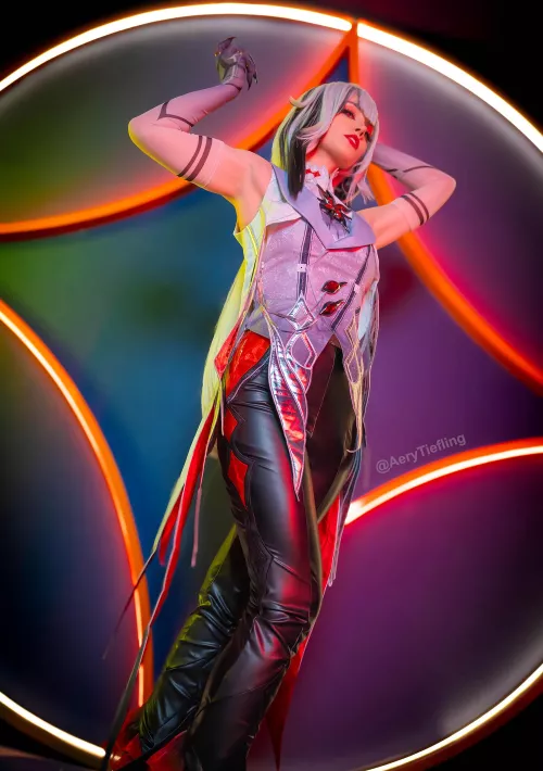 Arlecchino from Genshin by Aery Tiefling [OC]