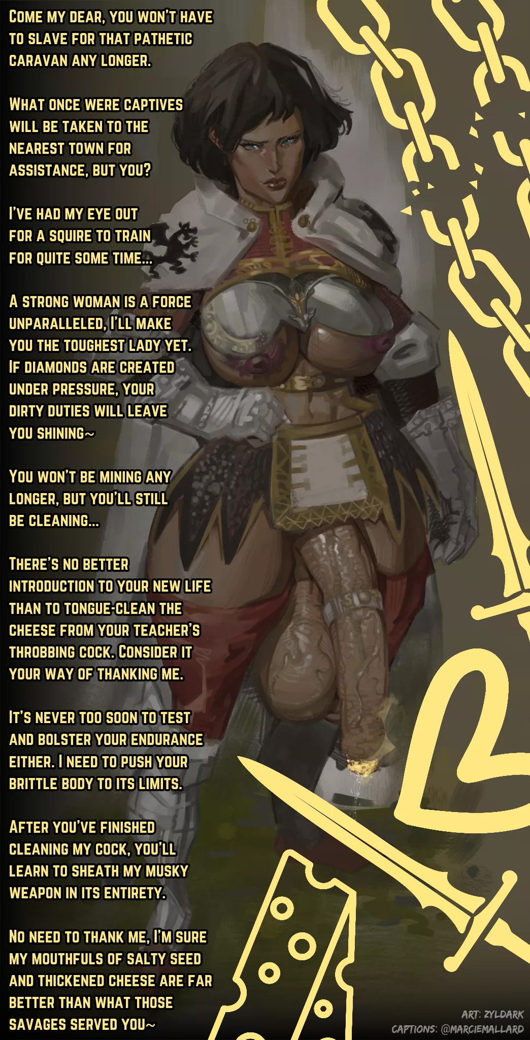 Long, hard training to come~ [Futanari] [Female POV] [Smegma] [Dubcon] [Muscular Woman] [Credits in Caption] [Commission]