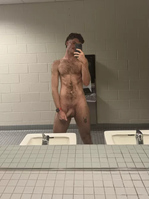 Public bathrooms are my fav to strip and jerk in