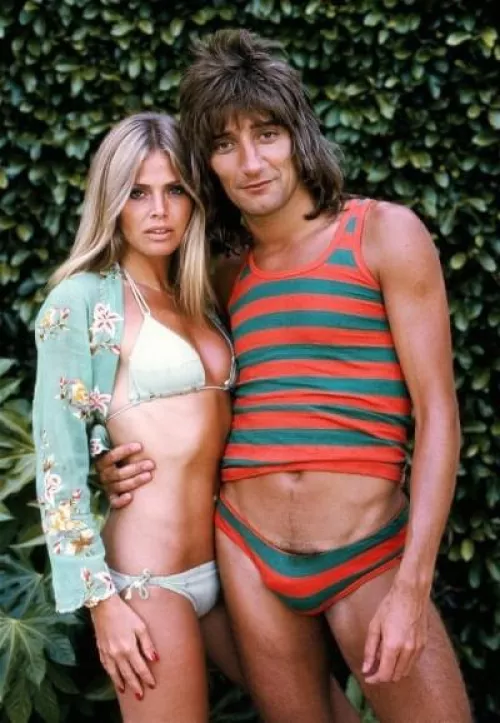 Rod Stewart and Brit Eklund, 1970s
