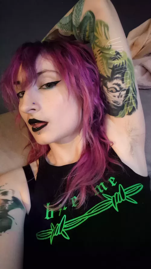 Tank tops are perfect for showing off my little fuzz