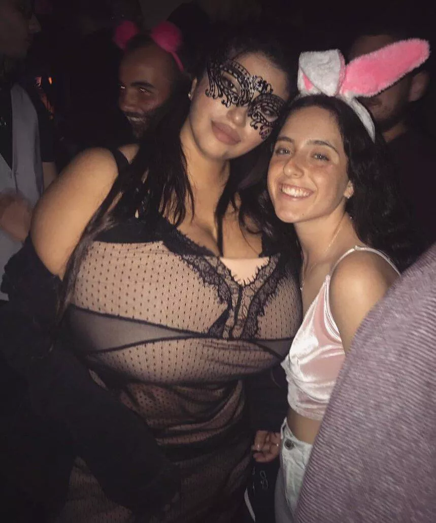 Twice the size of her friends head