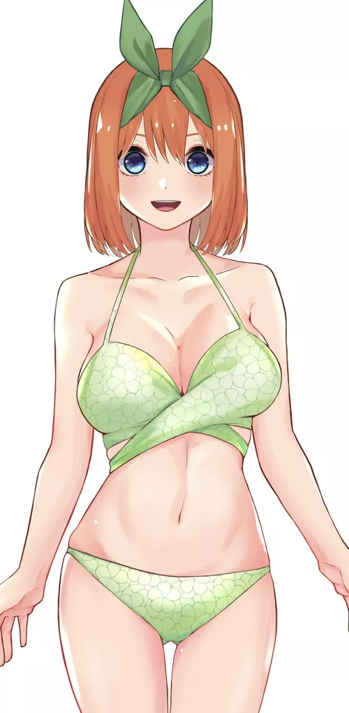 Yotsuba Confidently Wearing Her Green Bikini [Quintessential Quintuplets]