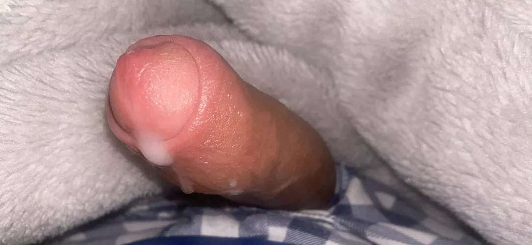 [19] just my uncut cock with some cum
