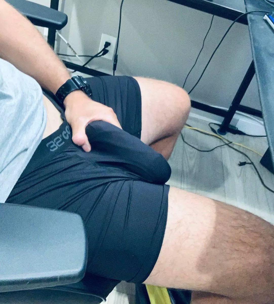 20 is this a bulge or a cock outline? 