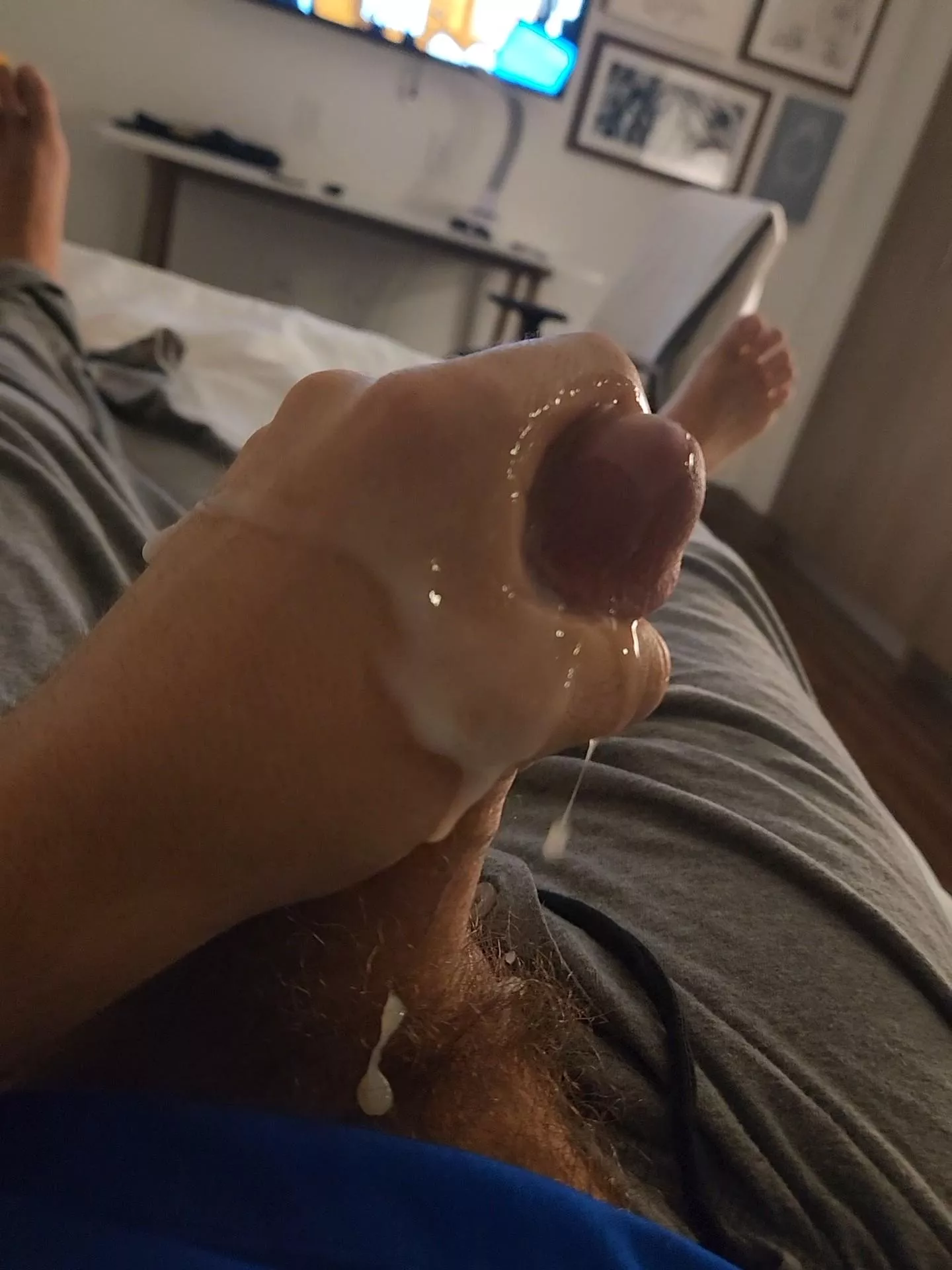 After a few hours of edging.