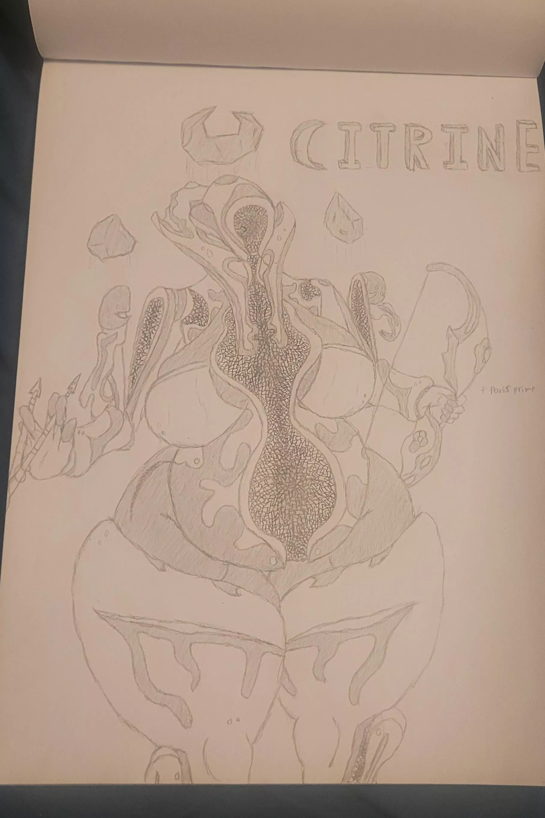 Chubby warframes part 4: Citrine (drawn by me)