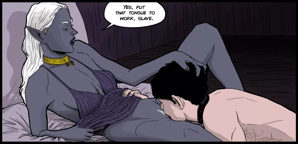 Drow women can be gentle too, if you behave