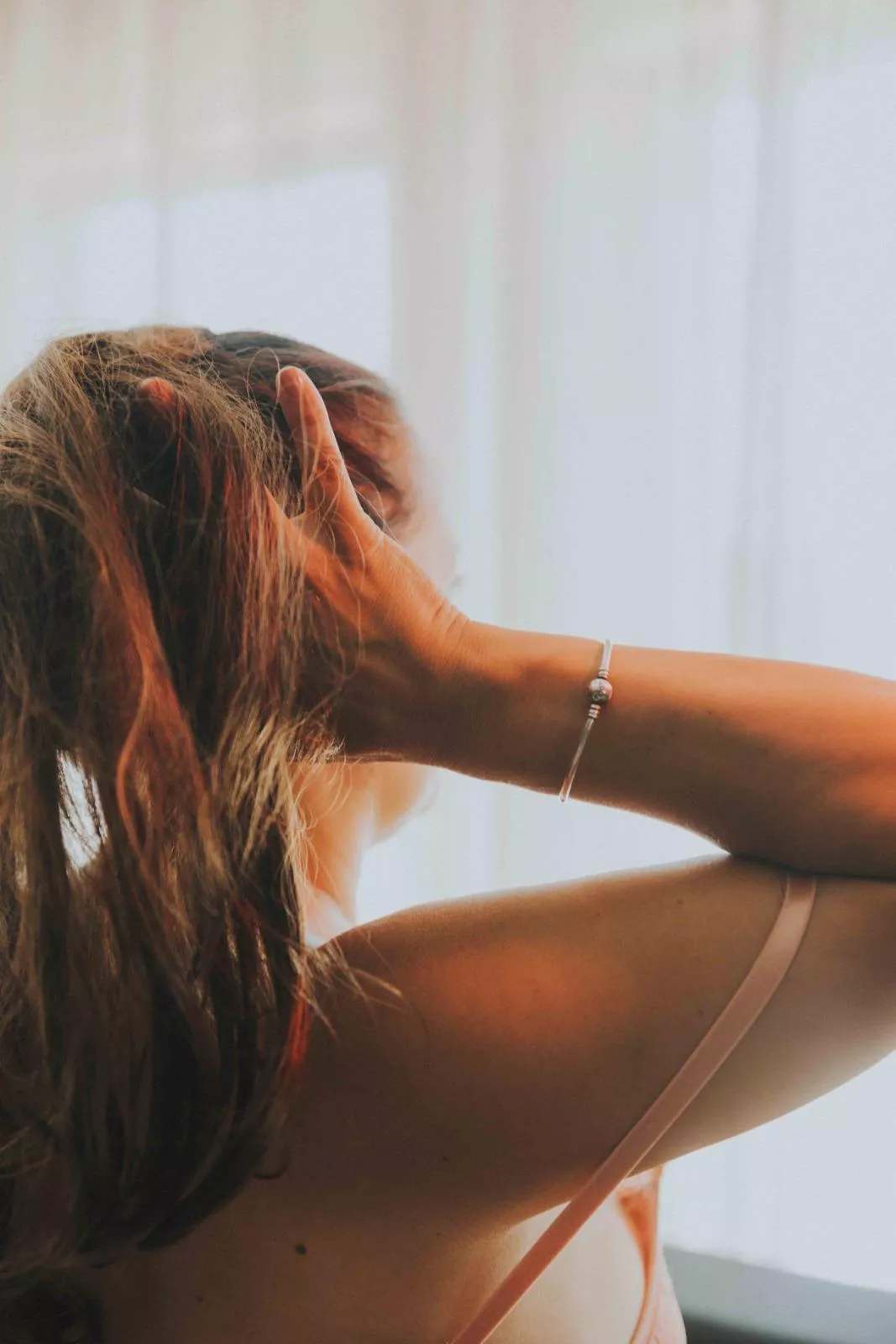 Embracing confidence and mystery. A moment of self-reflection