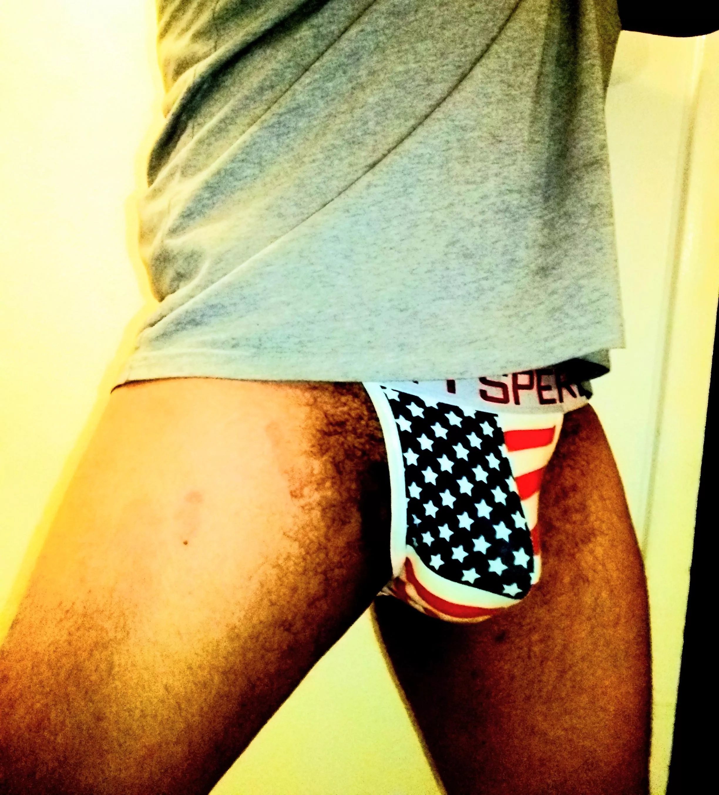 Getting ready for my workout 