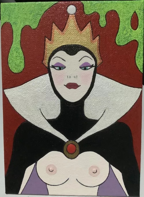 I painted the evil queen.