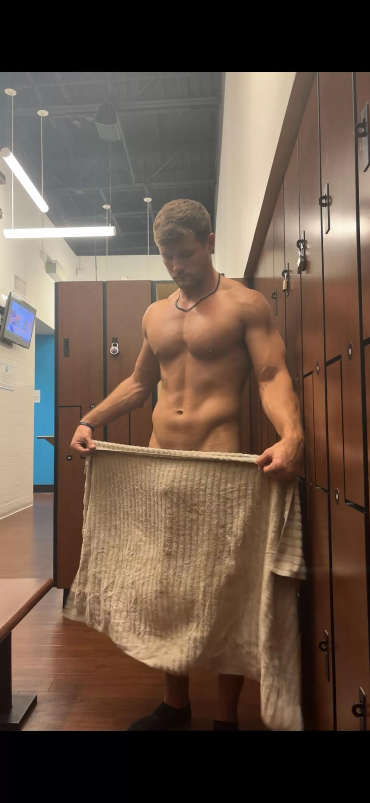 In the locker room Chubbed up… (24)