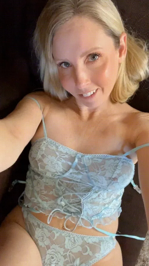 Just a natural woman feeling happy in her late 30's