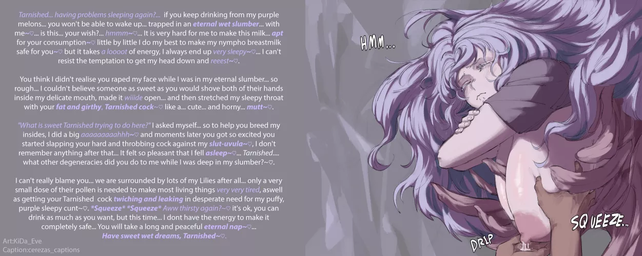 St. Trina's Eternal Wet Dream[Elden Ring][St. Trina][Flower Girl][Huge Breast][Lactation][Wet Dream][Sleep Play][Poisonous][Somnophilia][Artist:KiDa_Eve]