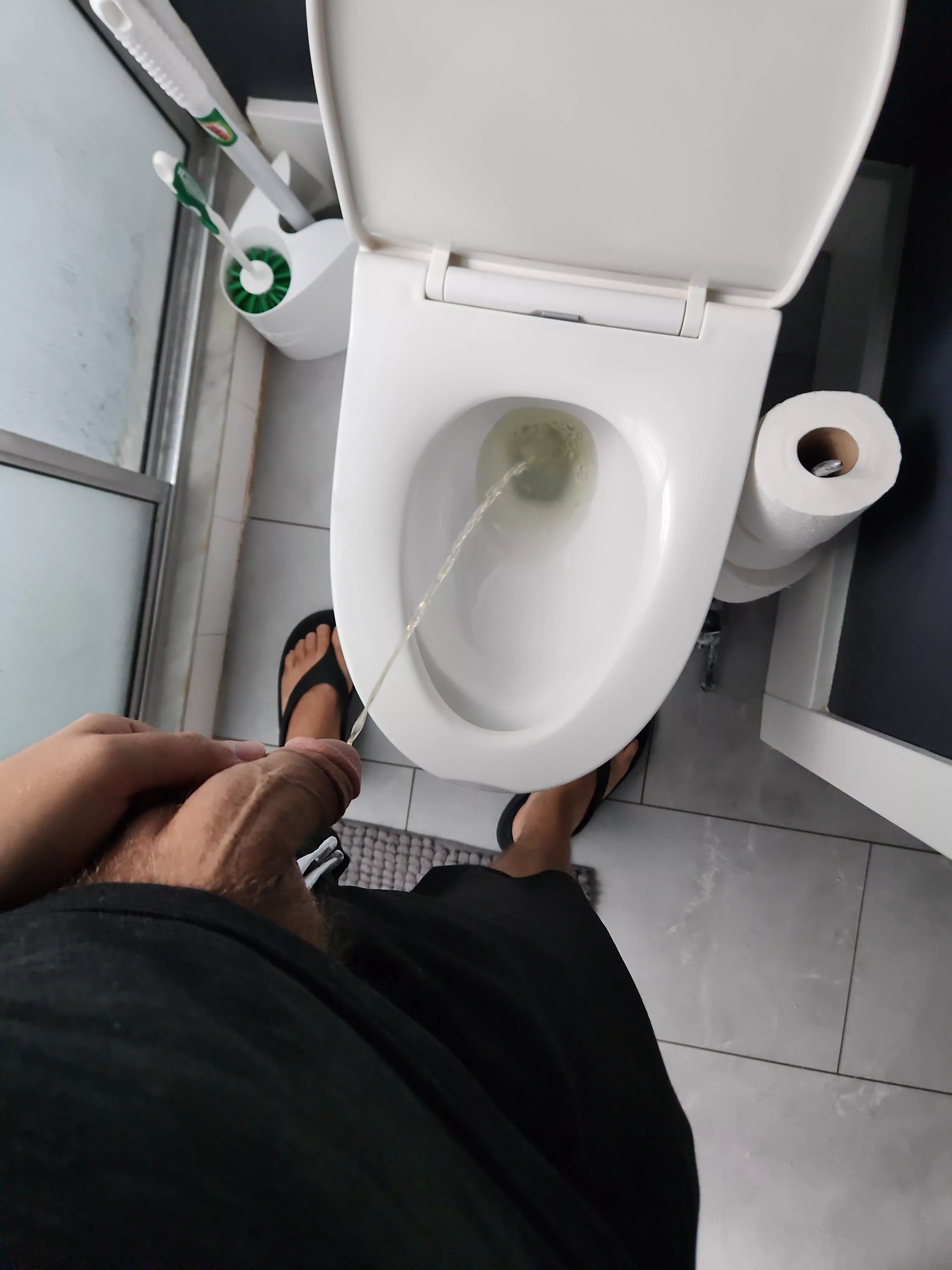 Taking an afternoon piss