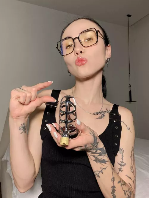 tell me the size of your cock and I'll tell you how long it will be locked up