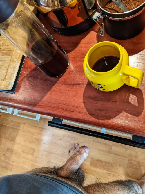 Trying the new cold brew press 