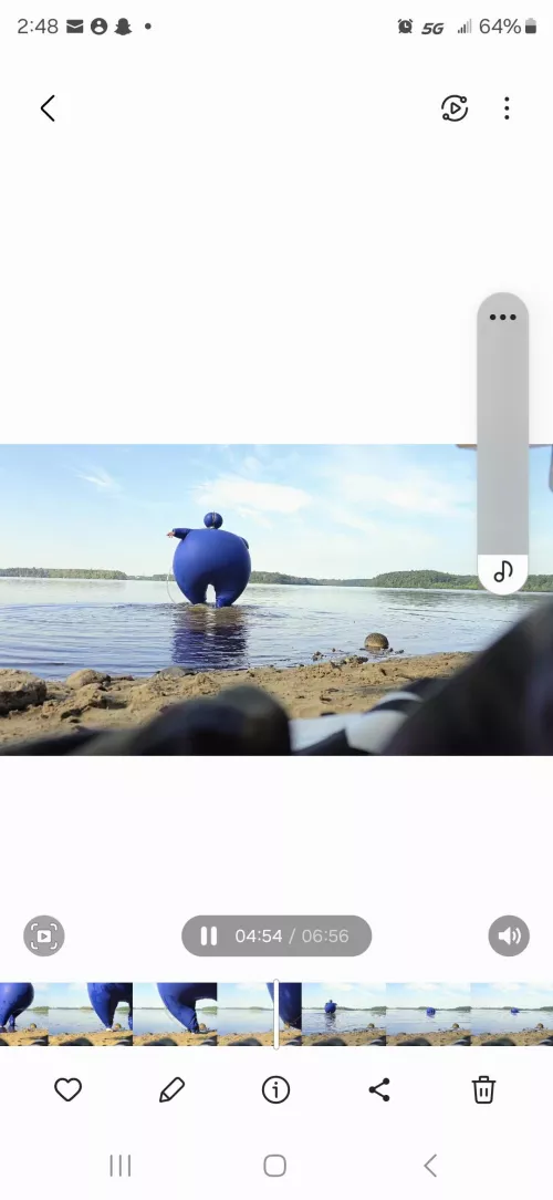 Floating around in inflatable catsuit!!!