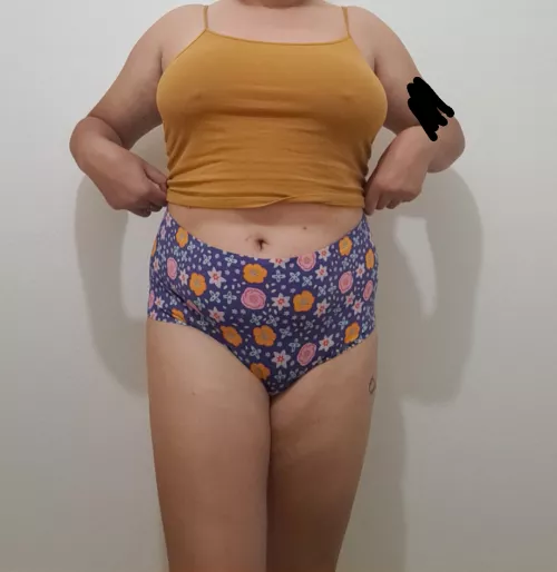 Floral AND high-waisted--ultimate granny panty status 