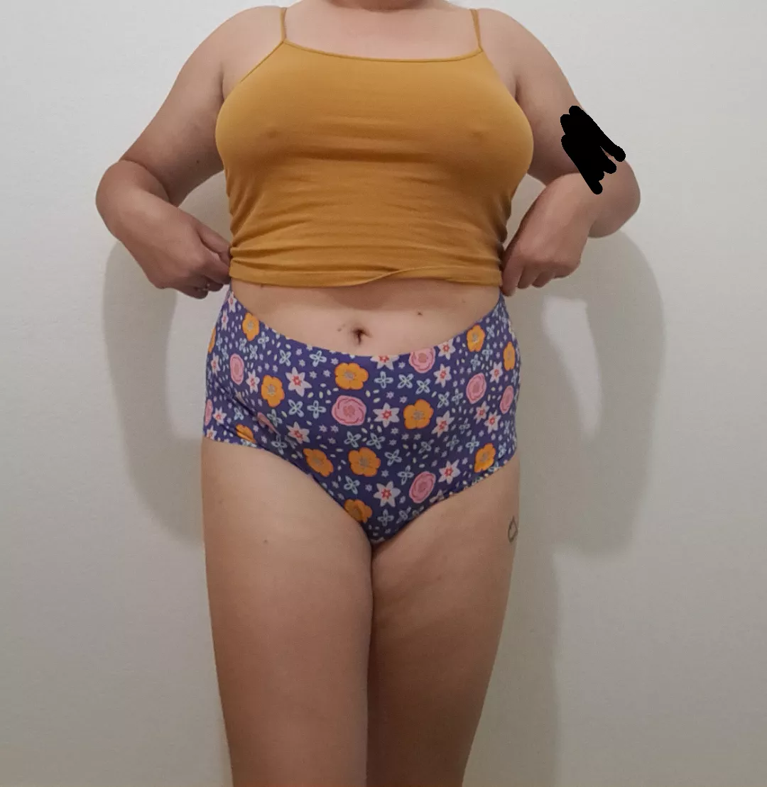 Floral AND high-waisted--ultimate granny panty status 