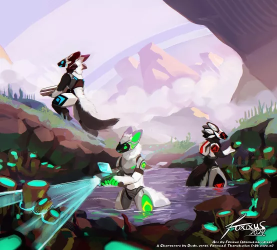 Gathering Samples (@FoxixusArt)