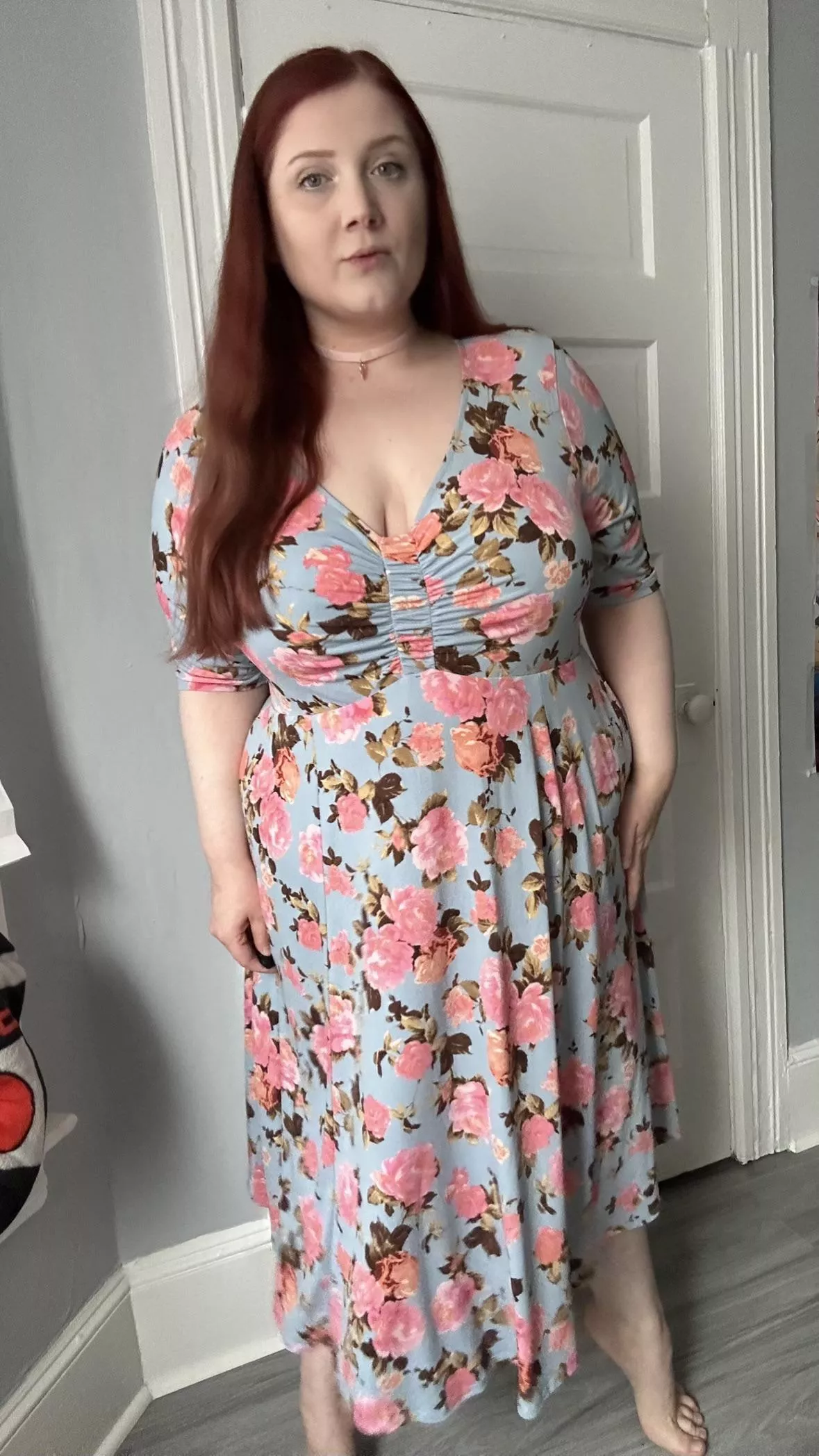 I like how this dress hugs my curves