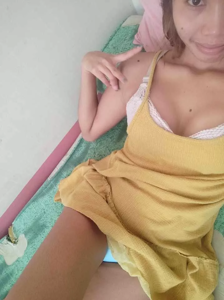 In my yellow dress