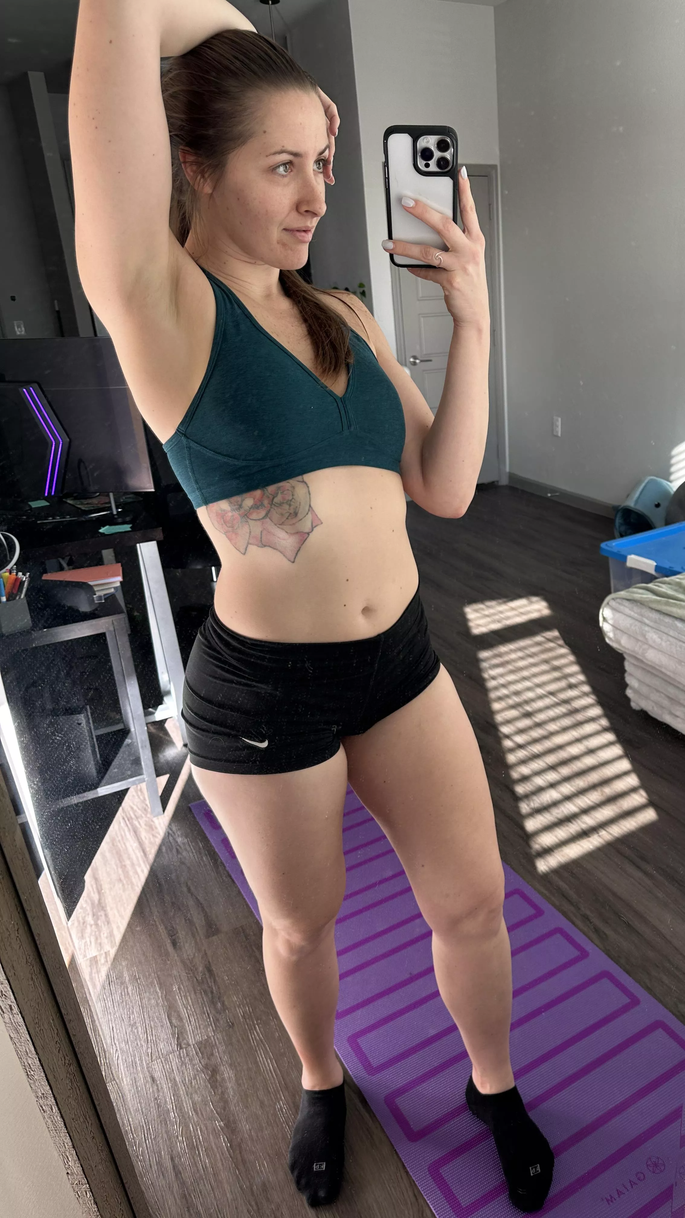 light yoga today so I'll still have plenty of energy to ride you later