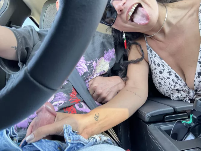 Road head on our way to Madrid 