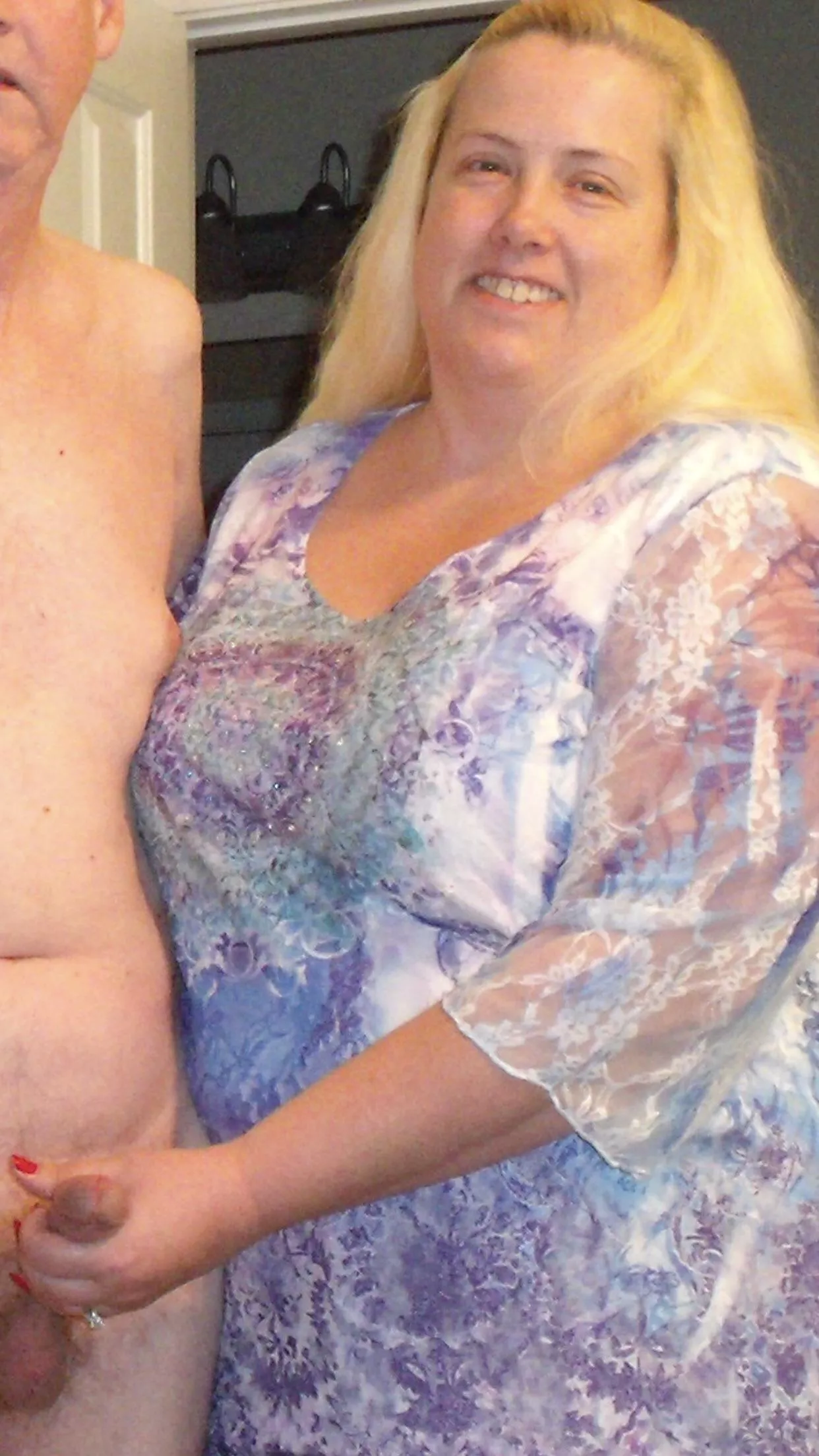 She has a hold on my dick!