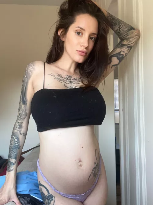 soon my bump will get bigger so are my milkers