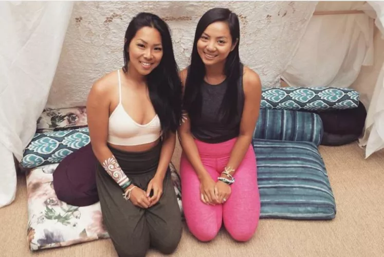 Which one on their knees? 