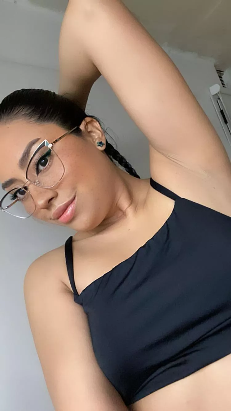 You got your wish to see what your goddess's armpits look like