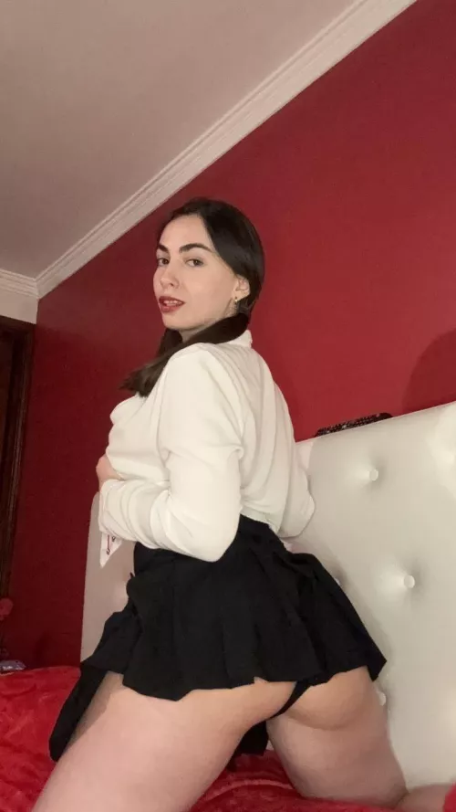 Can I feel your warm cum inside me before I go to school?