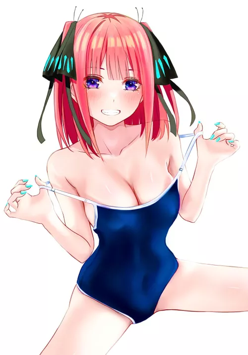 Nino Teasing In Her School Swimsuit (Quintessential Quintuplets)