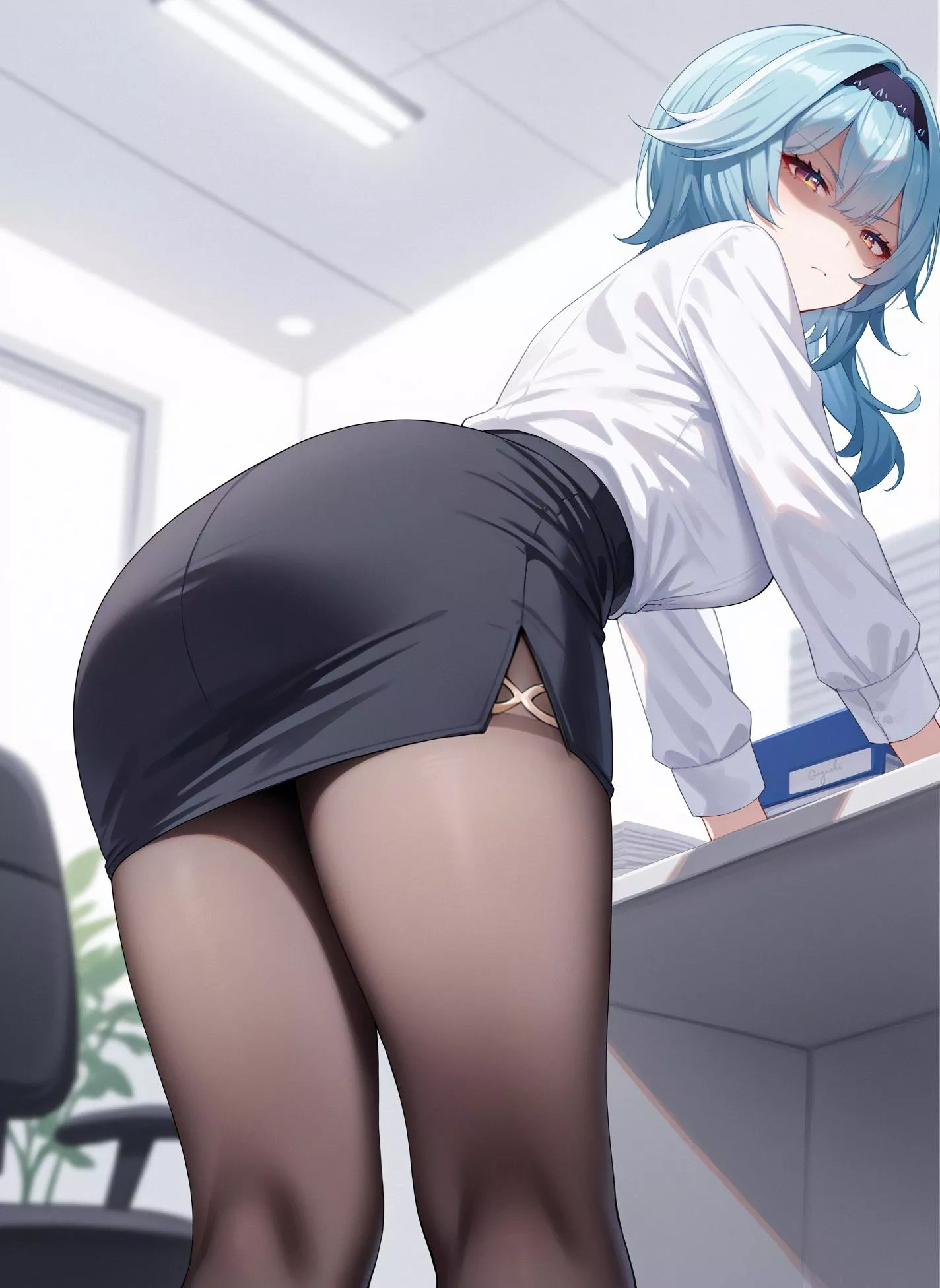 Office Lady Eula [Genshin Impact]