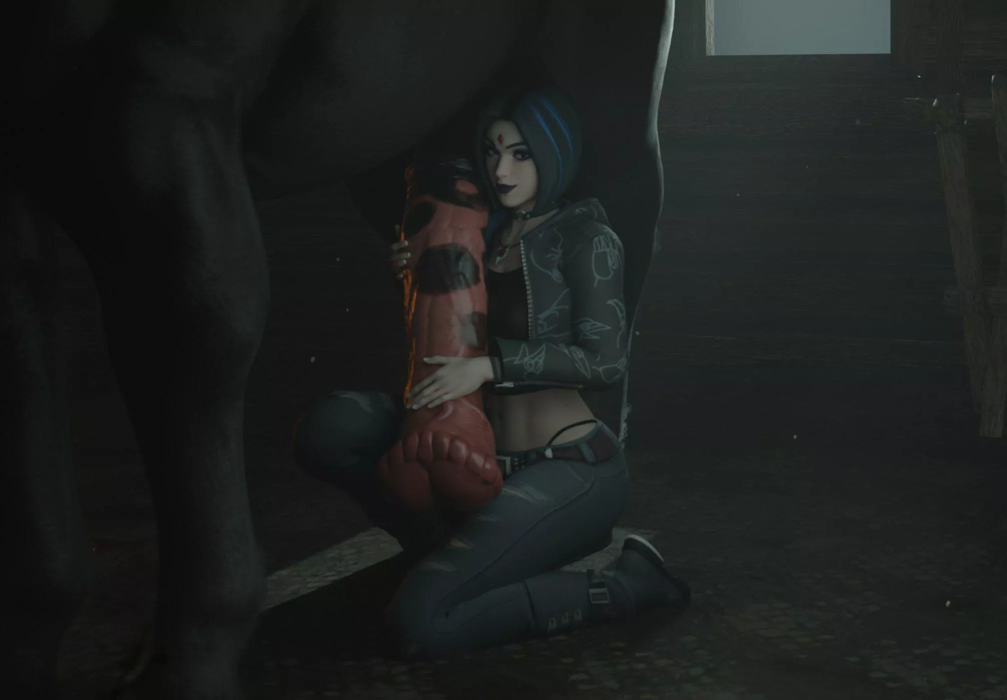 Raven when beast boy is not around her (notka)