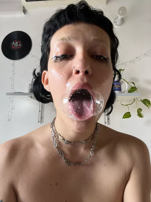 Spit bubbles, messy face and ruined makeup, what more could you ask for