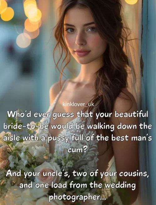 Starting off married life as she means to go on…