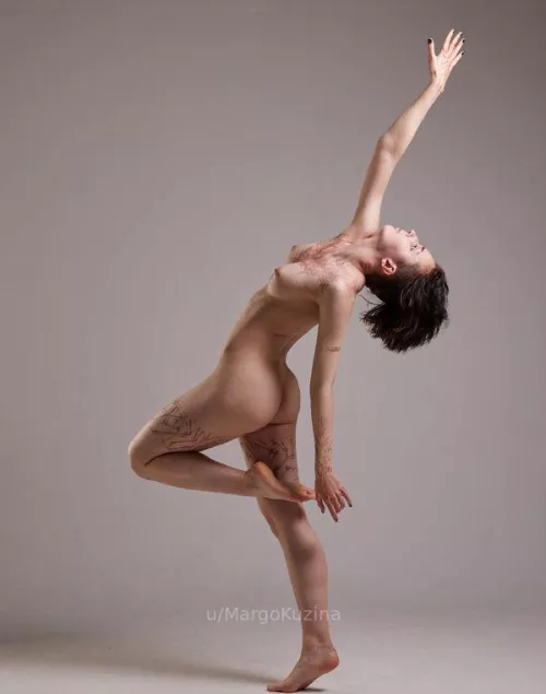 stretching every muscle of my supple body