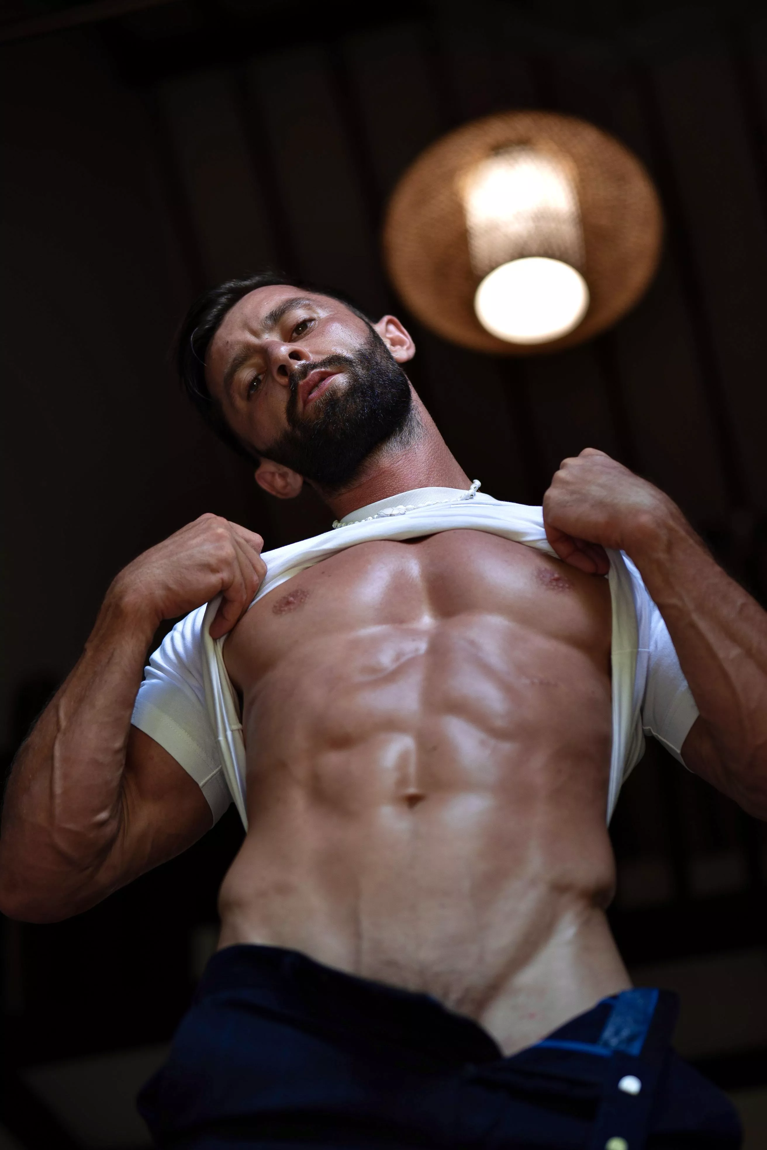 Walking around with a hard on