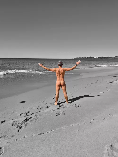 Always a joy to be naked on the beach 