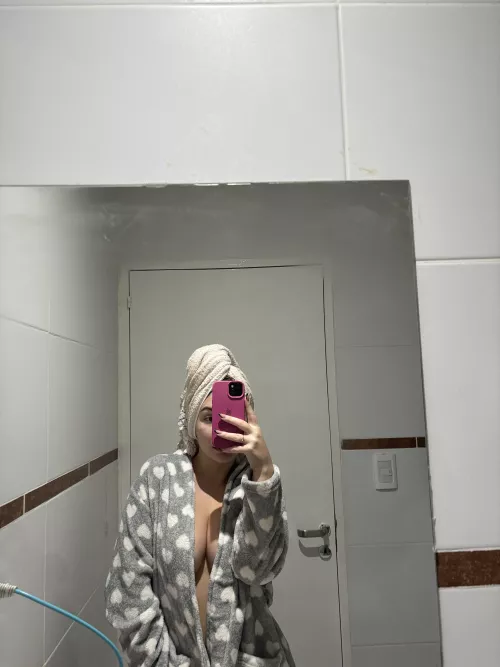 Blissfully Toweled After a Refreshing Shower