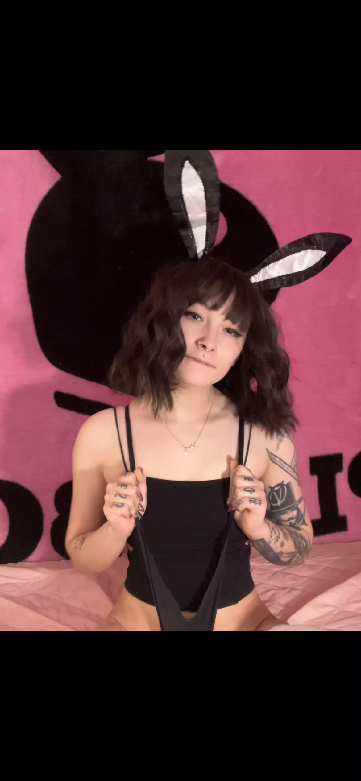 Bunny loves giving herself a wedgie